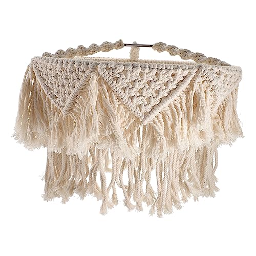 Gadpiparty Makramee Lampenschirm für Deckenlampe Handgewebter Boho Lampenschirm Baumwolle für Schlafzimmer und Wohnzimmer Sanftes Licht Dekorativ und Praktisch Gadpiparty Makramee Lampenschirm für Deckenlampe Handgewebter Boho Lampenschirm Baumwolle für Schlafzimmer und Wohnzimmer Sanftes Licht Dekorativ und Praktisch von Gadpiparty