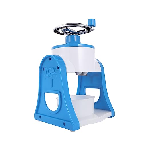 Gadpiparty Manueller Eiscrusher Mini Eiswürfelbereiter Rasiereismaschine Handkurbel Eiscrusher Tragbar Eismaschine Für Den Heimgebrauch Slush Maschine Lady Metal Blue von Gadpiparty