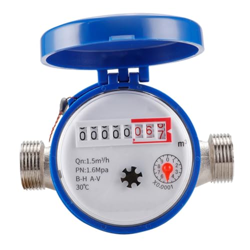 Gadpiparty Intelligenter E- Wasserzähler Mit Mechanischem Rotor Digitaler Und Analoger Anzeige Hochtemperaturbeständig Für Garten Und Haushalt von Gadpiparty