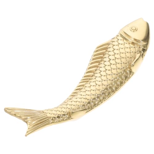 Gadpiparty Messing Fischförmiger Schubladenknauf Vintage Möbelgriff für Schränke Kommoden Schuhschrank Elegantes Design Einsetzbar mit Schrauben zur Einfachen Montage von Gadpiparty