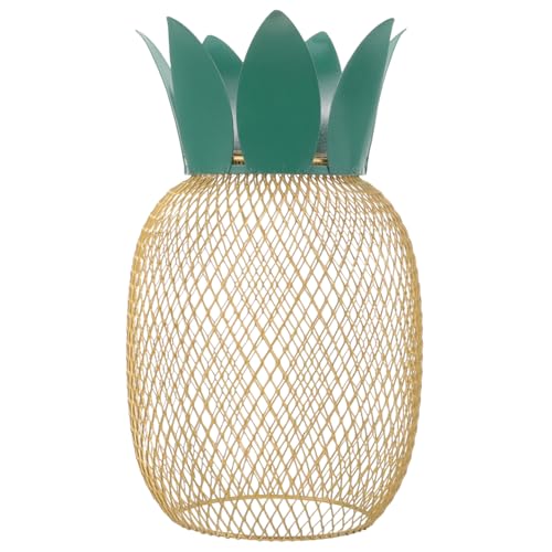 Gadpiparty Metall Lampenschirm Netz Abdeckung Pineapple Design Hängelampe Dekorativer Lampenschutz Für Pendelleuchte Wohnzimmer Bar Innenbeleuchtung von Gadpiparty