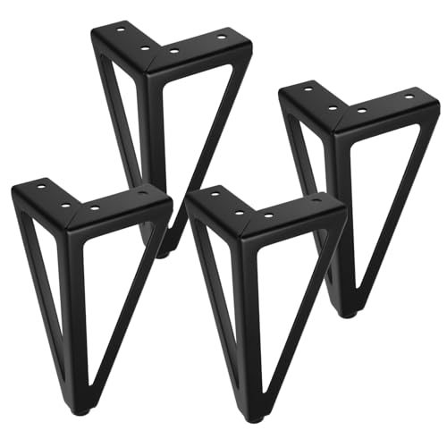Gadpiparty Metall Möbelbeine Schwarze Sofa Füße Robuste Eisenstützen Möbelfüße für Couch Schrank Wohnzimmertisch Stabil und Langlebig Modernes Design von Gadpiparty