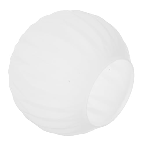 Gadpiparty Milchglas Lampenschirm mit Streifen Fassung Glas Kugel Lampenschirm Ersatz für Deckenleuchten Schlafzimmer Wohnzimmer Sanfte Lichtstreuung Modernes Design Gadpiparty Milchglas Lampenschirm mit Streifen Fassung Glas Kugel Lampenschirm Ersatz für Deckenleuchten Schlafzimmer Wohnzimmer Sanfte Lichtstreuung Modernes Design von Gadpiparty