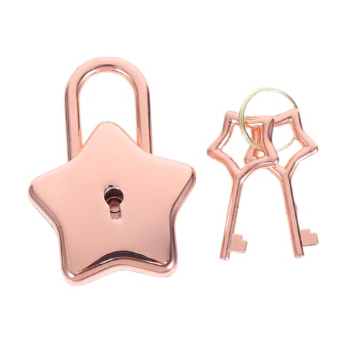 Gadpiparty Mini Sternschloss mit Schlüssel Kleiner Süßer Fünfzackiger Vorhängeschloss für Notizbuch Tagebuch Schmuckbox Diy Zubehör Roségold Gadpiparty Mini Sternschloss mit Schlüssel Kleiner Süßer Fünfzackiger Vorhängeschloss für Notizbuch Tagebuch Schmuckbox Diy Zubehör Roségold von Gadpiparty