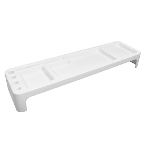 Gadpiparty Multifunktionales Tastaturregal Weiß Unterstützendes für Computer Platzsparende Ablage für Notizen Stifte Kleinigkeiten Langlebiges Material von Gadpiparty
