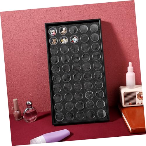Gadpiparty Nail Jewelry Aufbewahrungsbox mit Fächern Nagelstein Organizer Multifunktionale Sortierbox für Nail Tools und Strasssteine Transparent Platzsparend und Übersichtlich von Gadpiparty
