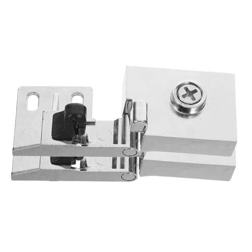 Gadpiparty No-drill Glass Door Hinges Metallbeschläge mit Eckschutz Robuste Glas-scharnierklemmen für Dusch Vitrinentüren Geräuschlos Hohe Tragkraft Geeignet für Auslagen und Glasvitrinen von Gadpiparty