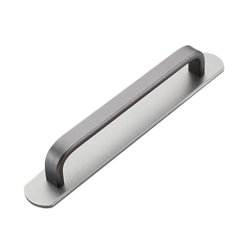 Gadpiparty No punch Türgriff mit Rückplatte Aluminiumlegierung Rostfrei Schiebetürgriff Ersatz für Schrank Kleiderschrank Bad Innentüren Einfache Montage ohne Bohren Zufällige Farbe von Gadpiparty