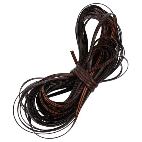Gadpiparty Plastik Rattan Flechtmaterial für DIY Möbelreparatur Wetterfestes Langlebiges Korbflechtband in Kaffee Farbverlauf Vielseitig für Stuhl Schrank Lampenschirm und Körbe Einfach von Gadpiparty
