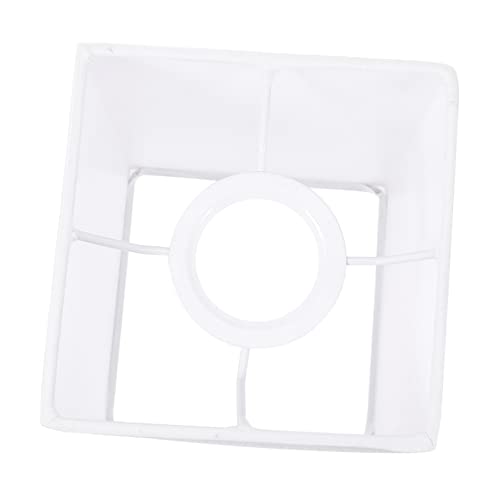 Gadpiparty Quadratischer Lampenschirm Weißer Lichtschutz für Stehlampe Wandleuchte und Deckenlampe Chic und Einfach zu Montieren Einsetzbar von Gadpiparty