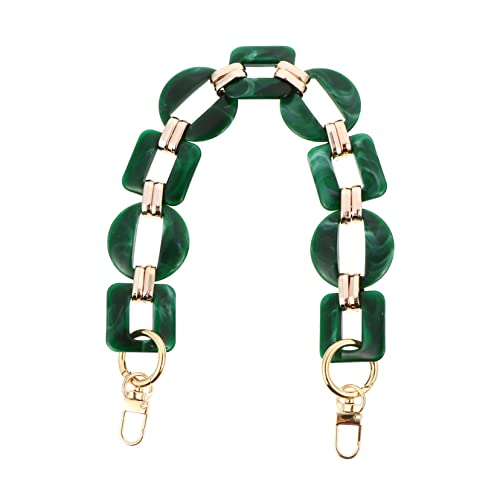 Gadpiparty Retro Handtaschenkette Kunstharz Abnehmbarer Langer Taschengurt für Damen Stilvolles Accessoire zur Verschönerung Ihrer Tasche Grün Gadpiparty Retro Handtaschenkette Kunstharz Abnehmbarer Langer Taschengurt für Damen Stilvolles Accessoire zur Verschönerung Ihrer Tasche Grün von Gadpiparty