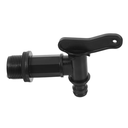 Gadpiparty Robuster Kunststoff auslaufhahn für Regentonne Kleiner Anschluss Einfacher Einbau Dicht Schließend Vielseitig für Gartenbewässerung mit Regenfass und Wasserhahn von Gadpiparty