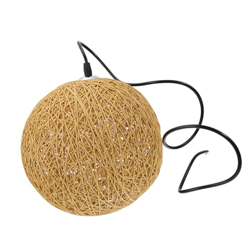 Gadpiparty Rustikale Rattan Pendelleuchte Naturfarbener Geflochtener Lampenschirm Für Restaurant Wohnzimmer Küche Dekoration Ohne Leuchtmittel von Gadpiparty