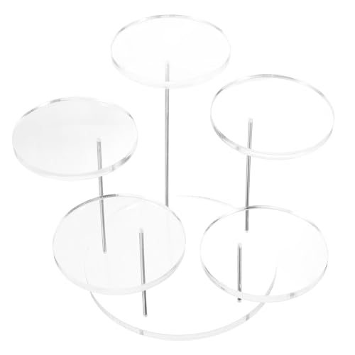 Gadpiparty Schmuckständer Organizer anzeigen runder Display-Riser Riser-Displayständer Displayständer-Riser Löschen von Displayregal Sockelständer Acryl Transparent von Gadpiparty