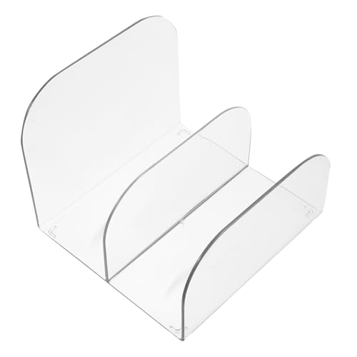 Gadpiparty Schreibtisch Buchstütze aus Transparente Buchhalterung Stabiler Aufsteller für Magazine Organizer für Büro und Zuhause Einfache und Stilvolle Ablage von Gadpiparty