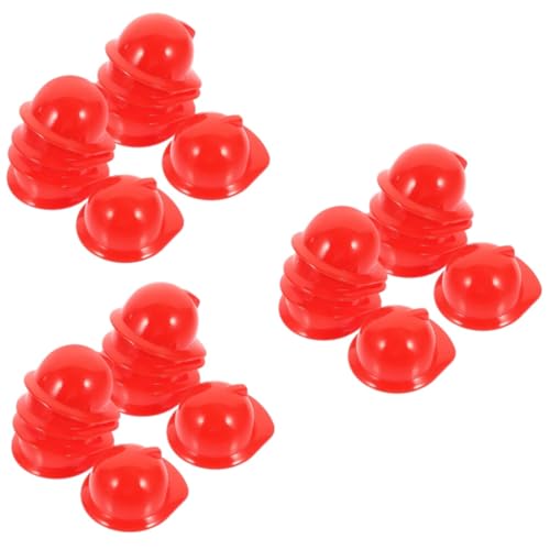 Gadpiparty Schutzhelme Für Puppen 60 Stück Mini-helme Zubehör Für Mützen Hamsterspielzeug Mini-zylinder Zum Basteln Mini-schutzhelm Mini-hüte Zum Basteln Kunststoff-vogelhelm Miniatur-bauhut von Gadpiparty