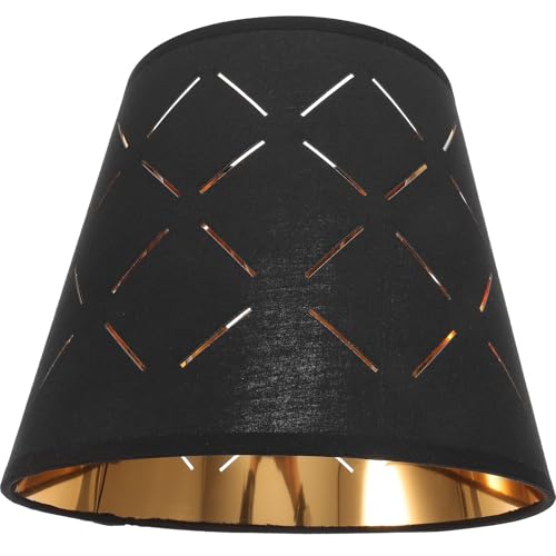 Gadpiparty Schwarzer Schreibtischlampen-Schirm Aus Stoff - Dekorativer Pagode Lampenschirm - Stehlampenschirm Kleiner Metall Aufsteckbar von Gadpiparty
