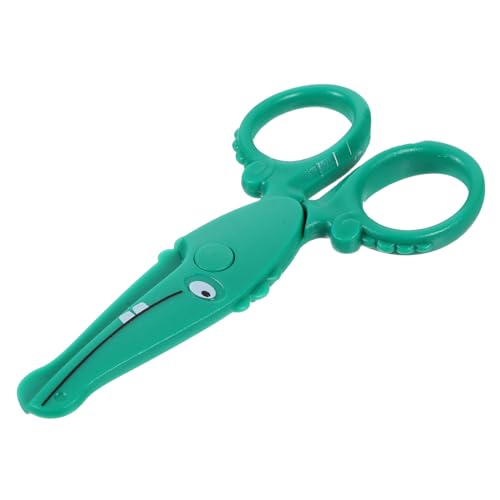 Gadpiparty Sicherheits Schere Kunststoff Niedliche Diy Bastelschere mit Stumpfer Spitze Robust und Abriebfest für Kindergarten und Schule Krokodil Design von Gadpiparty