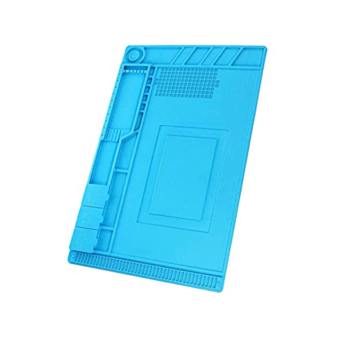 Gadpiparty Silikon Hitzebeständige Arbeitsmatte mit Magnetischem Schraubenhalter Kleine Teile Werkbank Pad für Handyreparatur Hitzeresistent und Rutschfest Tragbare Reparaturstation von Gadpiparty