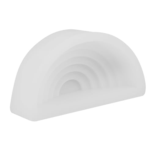 Gadpiparty Silikon Kerzenform Regenbogen Halbrund Flexibel Wiederverwendbar Duftkerzen DIY Basteln Handgefertigte Silikonform Für Kerzengießen Geschenkidee Partydeko von Gadpiparty