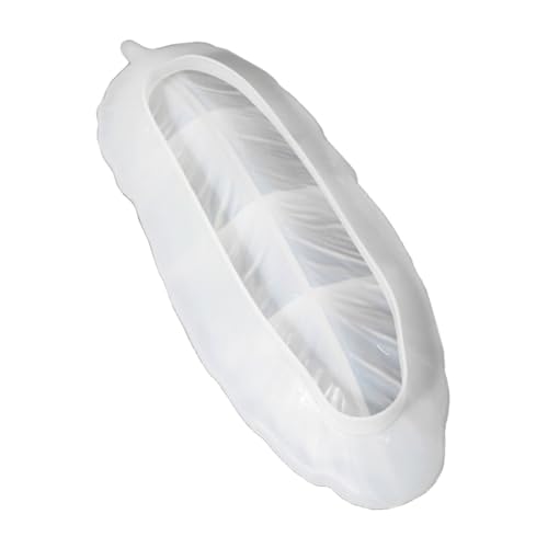 Gadpiparty Silikonform Tablett für Epoxidharz Gießen Langlebige Silikonform mit Spiegelglatter Oberfläche Einfach zu Entformen Vielseitig für Schmuckhalter und Dekor Federmotiv für Kreative von Gadpiparty