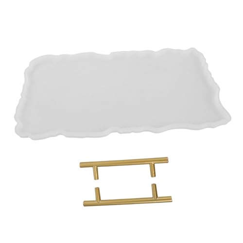 Gadpiparty Silikonform Tray mit Unregelmäßigen Kanten für Diy Kunsthandwerk Robustes Formstabiles Silikon Einfache Entformung Vielseitig für Epoxidharz Tabletts und Griffen von Gadpiparty