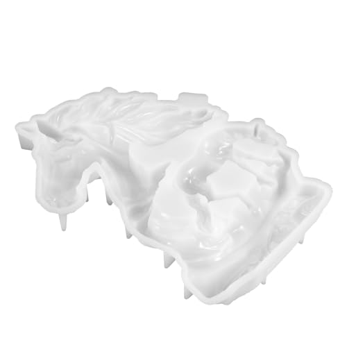 Gadpiparty Silikonform für Pferdefiguren Gießform für Diy Projekte Wiederverwendbar Antihaftbeschichtet für Resin und Epoxidharz für Tischdekoration und Bastelideen von Gadpiparty