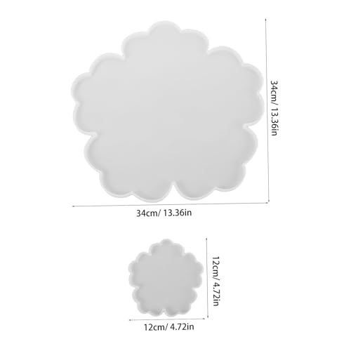 Gadpiparty Silikonformen Blumen Langlebige Resin Gießform für Große Tabletts und Untersetzer Wiederverwendbar mit Eleganten Blumenmustern für DIY Heimdekoration und Kreative Geschenkideen von Gadpiparty