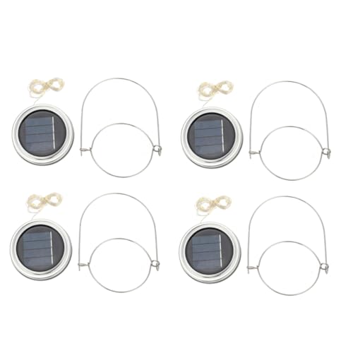 Gadpiparty 4Sätze Solar Jar Lids Lichterkette und Aluminium für Garten Balkon und Terrasse Dekorative Solarlaternen für Außenbereich und Besondere Anlässe Gadpiparty 4Sätze Solar Jar Lids Lichterkette und Aluminium für Garten Balkon und Terrasse Dekorative Solarlaternen für Außenbereich und Besondere Anlässe von Gadpiparty