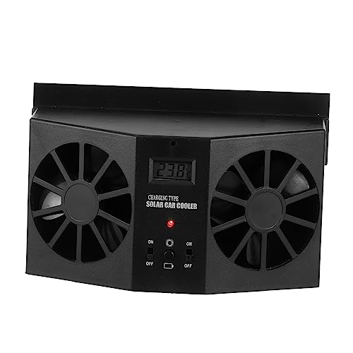 Gadpiparty Solarbetriebener Fensterlüfter für Autos Dual Exhaust Fan Schwarz zur Temperaturreduzierung Schutz Fahrzeugteile Installieren Langlebiges Material Gadpiparty Solarbetriebener Fensterlüfter für Autos Dual Exhaust Fan Schwarz zur Temperaturreduzierung Schutz Fahrzeugteile Installieren Langlebiges Material von Gadpiparty