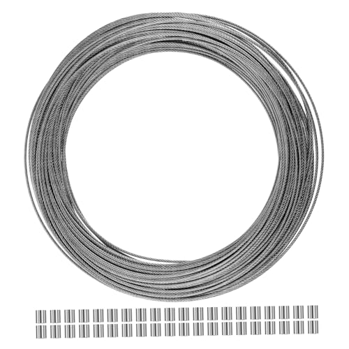 Gadpiparty Stahlseil Durchmesser mit Aluminiumhülsen Korrosionsbeständig Hohe Bruchfestigkeit Einfach zu Montieren für Innen und Außenbereich Vielseitig Einsetzbar bei Diy Projekten Gadpiparty Stahlseil Durchmesser mit Aluminiumhülsen Korrosionsbeständig Hohe Bruchfestigkeit Einfach zu Montieren für Innen und Außenbereich Vielseitig Einsetzbar bei Diy Projekten von Gadpiparty