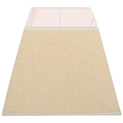 Gadpiparty Stoff Lampenschirm für Tisch und Stehlampe Rechteckiger Bezug Beige Installieren Langlebig und Vielseitig Einsetzbar Schlafzimmer Wohnzimmer und Büro von Gadpiparty