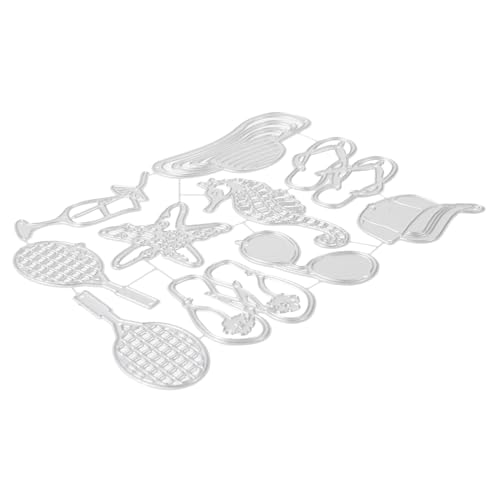 Gadpiparty Strand-metallstanzform DIY-schablonenstanzform Stanzformen Edelstahlstanzform Metallstanzformen Strandschablone Strandstanzform von Gadpiparty
