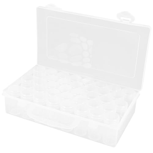 Gadpiparty Transparente Aufbewahrungsbox mit Fächern Kleines Organizer für Perlen Schmuck Schrauben Elektronische Bauteile Klarer Stauraum für Bastelbedarf und Kleinteile von Gadpiparty
