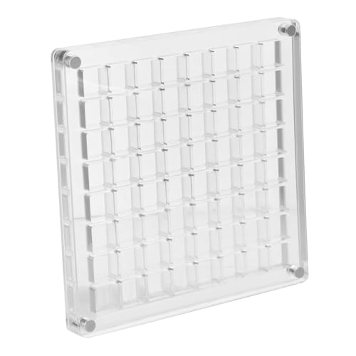 Gadpiparty Transparente Muschel Aufbewahrungsbox mit Fächern Mini Stein Display Rahmen Organizer für Muscheln und Sammlerstücke Robust Langlebig von Gadpiparty