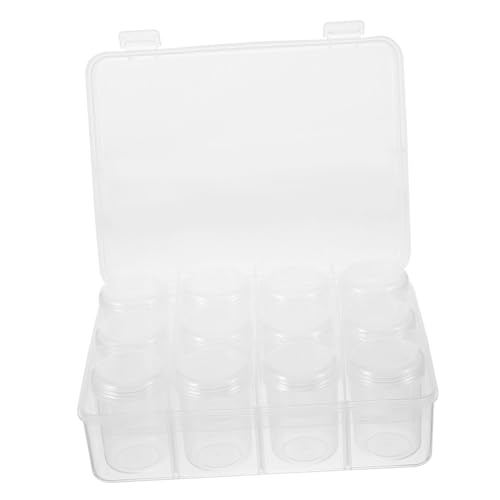 Gadpiparty Transparente Schmuckperlen Aufbewahrungsbox mit Fächern Robuste Sortierbox aus Kunststoff Tragbar und Dicht Verschließbar für Perlen Armbänder und Schmuckzubehör von Gadpiparty