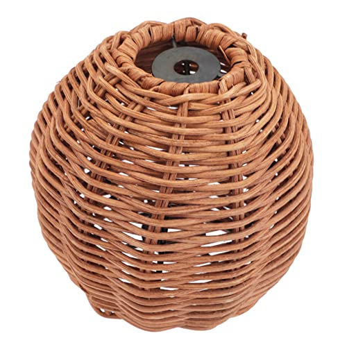 Gadpiparty Tropischer Rattan Lampenschirm Woven Rattan Tischlampe mit Eisen Chandelier Design für Stimmungsvolle Beleuchtung Wohnräumen Geeignet für Verschiedene Lampenarten von Gadpiparty
