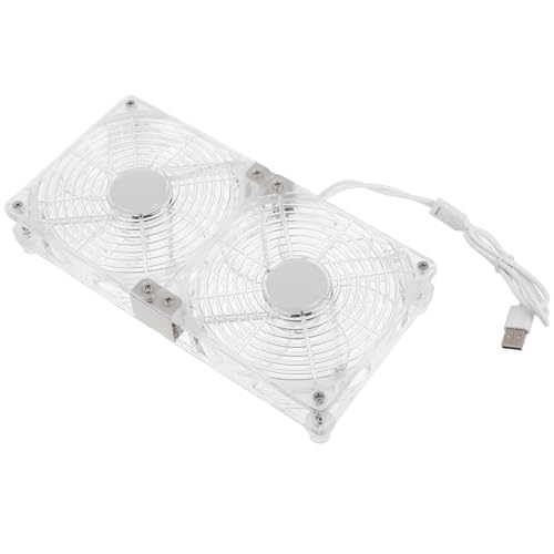 Gadpiparty Usb Dual Cooling Fan 12Cm USB Für Router Empfänger Schrank Computer Abs-Material Weiß Gadpiparty Usb Dual Cooling Fan 12Cm USB Für Router Empfänger Schrank Computer Abs-Material Weiß von Gadpiparty