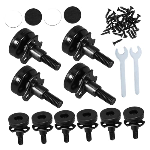 Gadpiparty Verstellbare Möbel nivellierfüße Gewinde Robust und Langlebig Kompatibel für Stühle Schränke Sofas Einfache DIY Installation Schwarz von Gadpiparty