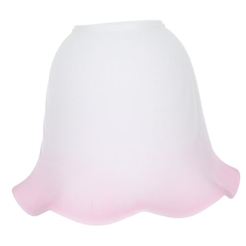 Gadpiparty Vintage Blüten Glas Lampenschirm Frostglas Ersatzschirm für Hängeleuchten Wand Tischlampen Nordischer Stil Sanfte Lichtstreuung Kompatibel mit Universalfassung Wohnliche Atmosphäre von Gadpiparty