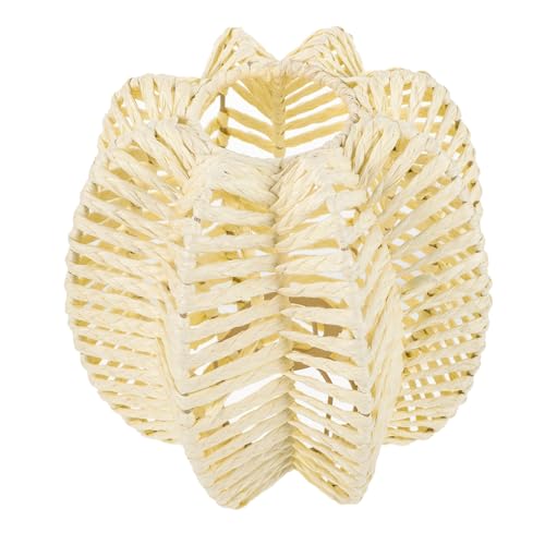 Gadpiparty Vintage Lampenschirm Hängelampe Imitation Rattan Gewebter Lampenschirm für Esszimmer und Weichlicht und Rustikales von Gadpiparty