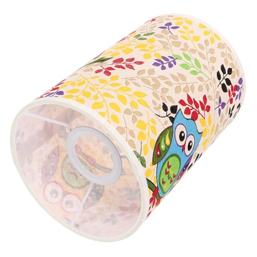 Gadpiparty Vintage Lampenschirm Leinen Runde und Quadratische Form für Tischlampen und Pendelleuchten Einfache Installation Einzigartiges Design für Gemütliche Beleuchtung Wohnzimmer und von Gadpiparty