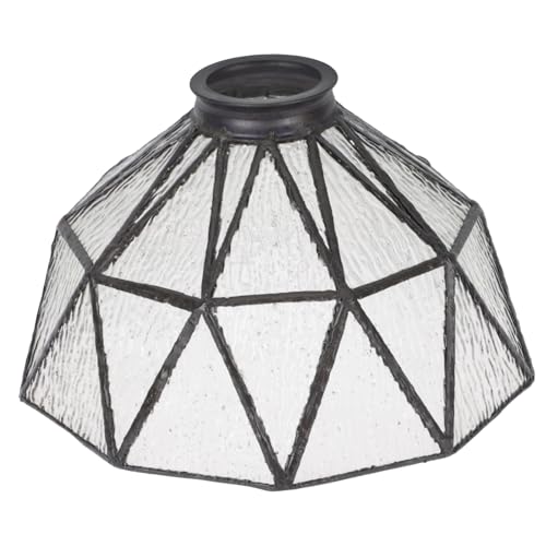 Gadpiparty Vintage Lampenschirm für Deckenleuchte Transparentes Design für Pendelleuchten Esszimmer Wohnzimmer und Cafés Dekorativer Lampenschirm für Nostalgische von Gadpiparty