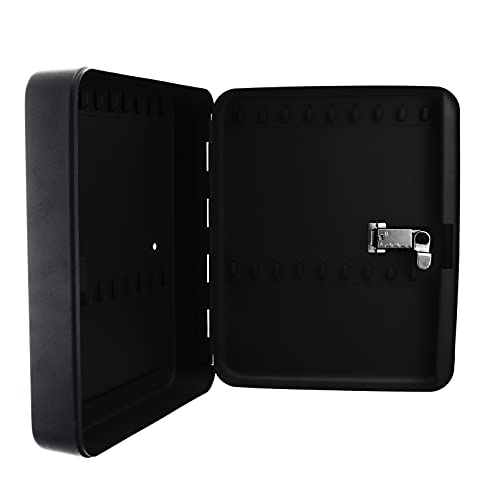 Gadpiparty Wandmontierter Schlüsselschrank mit Fächern und Zahlenschloss Schlüsselaufbewahrungsbox Schwarz für Professionelle Nutzung und Haushalt von Gadpiparty
