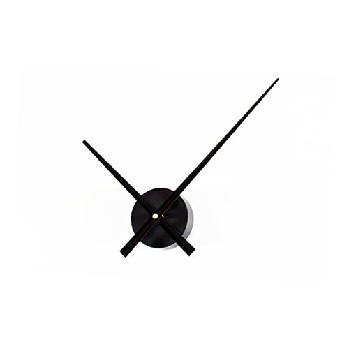 Gadpiparty Wanduhr Stummes Uhrwerk Kit für DIY Uhr Ersatzdekoration Schwarz Einfache Installation Langlebig Ergonomisches Design für Verschiedene Wandstile von Gadpiparty