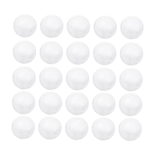 Gadpiparty Weißer Styropor Bastelball für DIY Weihnachtsdekorationen Solide Schaumstoffkugeln für Kreative Bastelprojekte Sicher für Weihnachtsbaumornamente von Gadpiparty