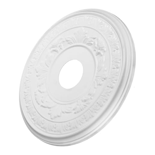 Gadpiparty Weißes Deckenmedaillon aus Kunststoff Vintage Stil Robustes Formstabiles Dekorationsornament für Deckenleuchten und Kronleuchter Elegantes Design für Wohnzimmer und Schlafzimmer Gadpiparty Weißes Deckenmedaillon aus Kunststoff Vintage Stil Robustes Formstabiles Dekorationsornament für Deckenleuchten und Kronleuchter Elegantes Design für Wohnzimmer und Schlafzimmer von Gadpiparty