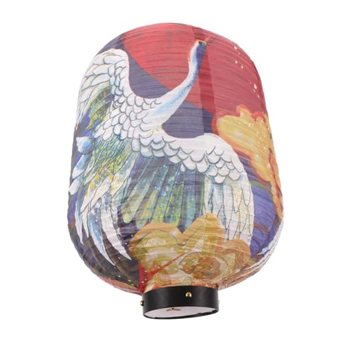 Gadpiparty Wintergurken Form Papierlampion Lampenschirm Hängende Laterne Dekorativer Lampenschirm aus Papier und Kunststoff Stabile Struktur für Wohnzimmer Schlafzimmer Beleuchtung von Gadpiparty