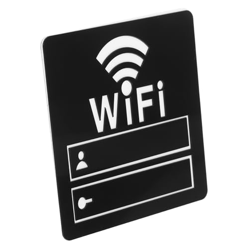 Gadpiparty Wlan Passwort Schild mit Spiegelnder Oberfläche Langlebiger Wifi Wandaufkleber Stilvolles Wlan Accessoire für Restaurant Büro Schönheitssalon Klare Reflektion Kratzfest von Gadpiparty