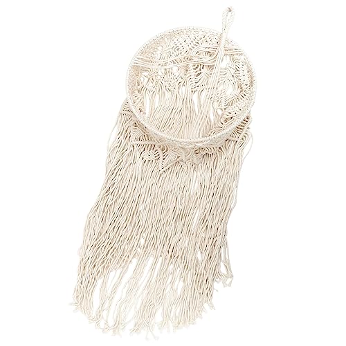 Gadpiparty Woven Hanging Lamp Shade Boho Deckenleuchte mit Natürlichem Baumwollseil Dekorativer Lampenschirm für Wohnzimmer Schlafzimmer und und Wärme von Gadpiparty